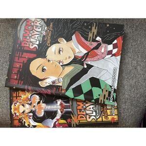 Demon Slayer Official Coloring Book Set Vol 1 & 2 by Koyoharu Gotouge, Manga Art